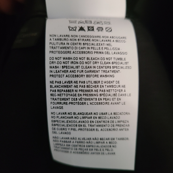 Versace fringe Leather jacket 56it NWT - Picture 14 of 15